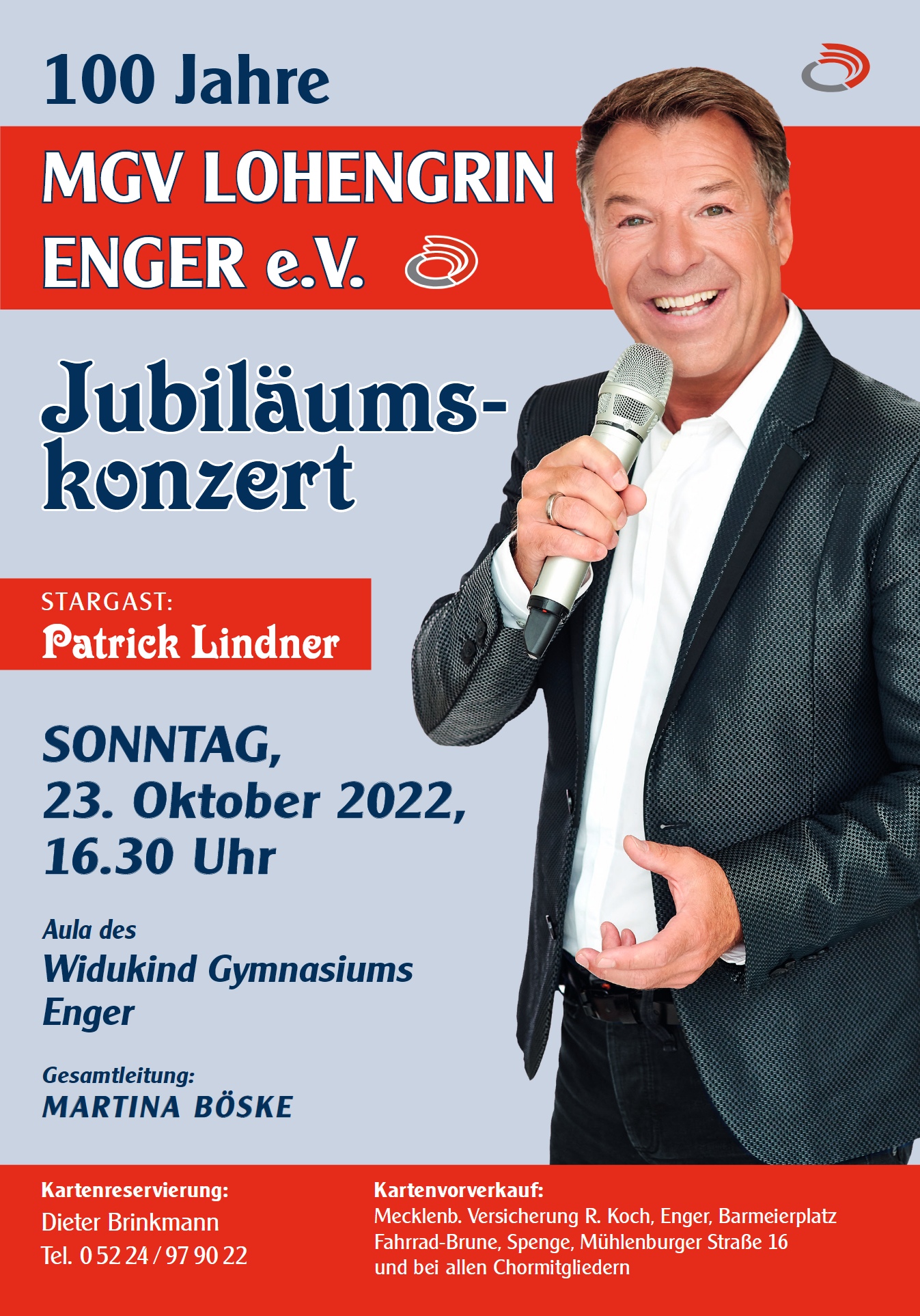 Flyer Jubiläumskonzert 2022
